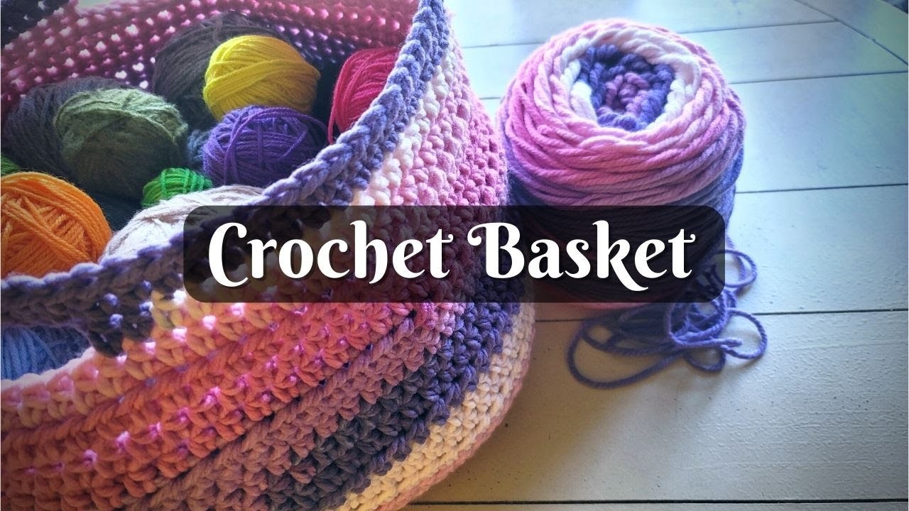 Easy DIY Crochet Basket for Home Decor and Organization!