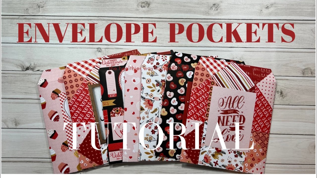 Envelope Pockets ???? TUTORIAL ❤️ Valentine’s Happy Mail Ideas