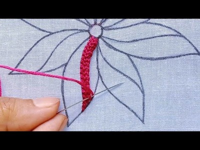 Flower Basic Stitch Tutorial Very Easy Blanket With Trellis Stitch Flower Hand Embroidery Work short