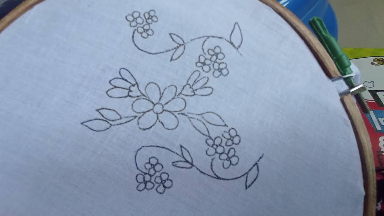 Hand Embroidery French knot new flower design | #handembroidery