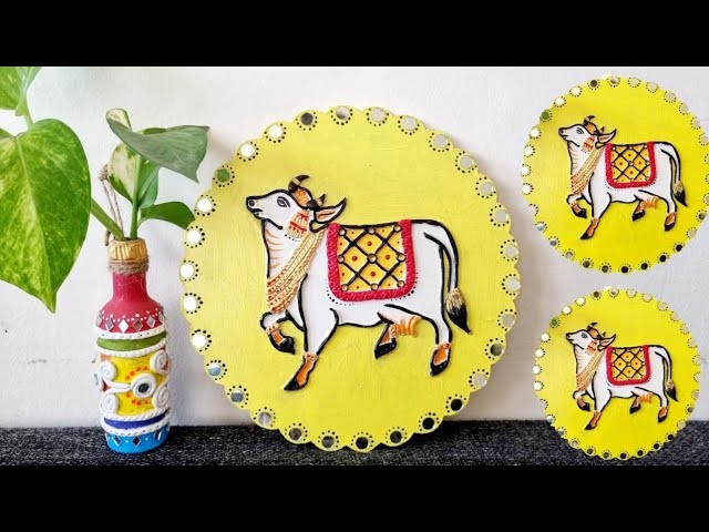 Home Decor | Wall Decor | Pichwai Cow 3D Art | Pichwai Painting | Pichwai Cow Painting 568