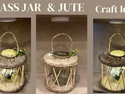 Home Decorating Ideas| DIY Glass Jar Decoration Ideas Handmade| Jute Craft Idea |Diya Creativity|DIY