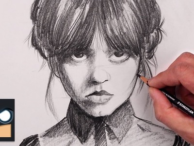 How To Draw Wednesday Addams | Sketch Tutorial