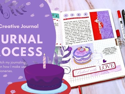Journal With Me || 3D Vintage Cake Attempt || Creative Daily Journal || #047