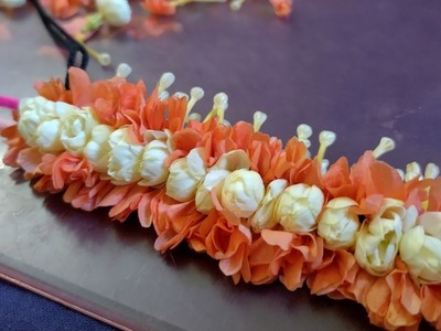 KANAKAMARA flowers and JASMINE flowers garland.Bridal Veni.how to make veni for new lernars.DIY