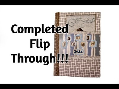 My January Junk Journal is COMPLETE!!!! Here's the Final Flip Through & Reading of Journal Cards
