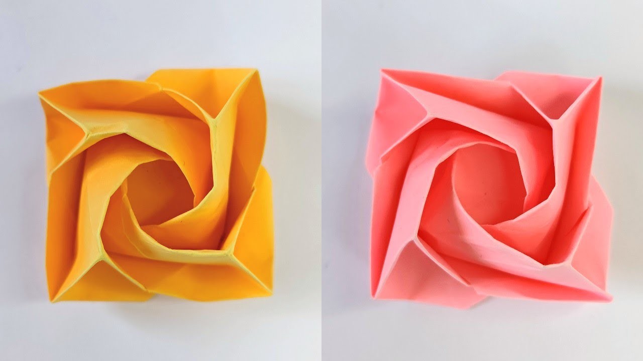 Origami ROSE tutorial | How to make a paper roses