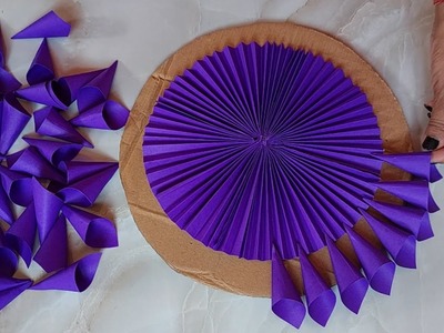 Paper flower wall hanging. Easy wall decoration idea. Paper craft. Diy wall decor. Home decor.