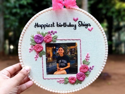 Simple and Easy Photo Embroidery Hoop with Free Pattern. Embroidery for Beginners ❤️ Gossamer