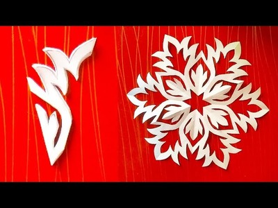 Snowflake ????✳️ cutting ✂️ idea|paper snowflake flower ❄️????craft ideas|snowflake ????craft