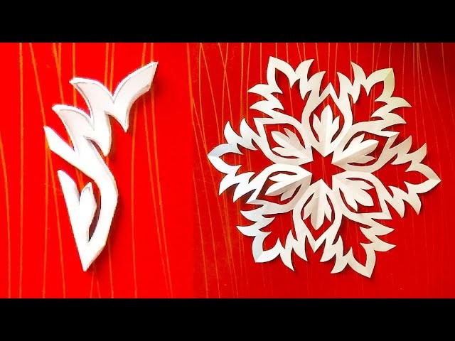 Snowflake ????✳️ cutting ✂️ idea|paper snowflake flower ❄️????craft ideas|snowflake ????craft