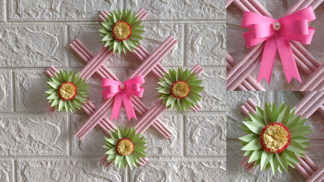 The Room Is More Beautiful With This Paper Craft |  Wall Craft | DIY Hiasan Dinding Dari Kertas