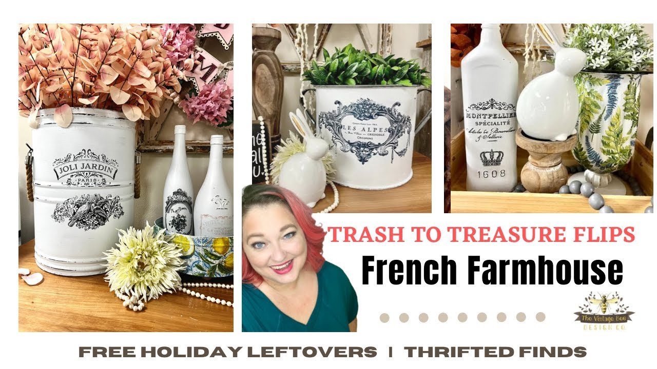 Thrift Flip for Profit | Trash to Treasure Crafting | French Farmhouse | Shabby Chic DIY Home Decor
