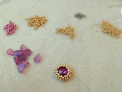 Tutorial orecchini.ciondolo Valentine flowers #craft #diy #earrings #pendant #beading #tutorial