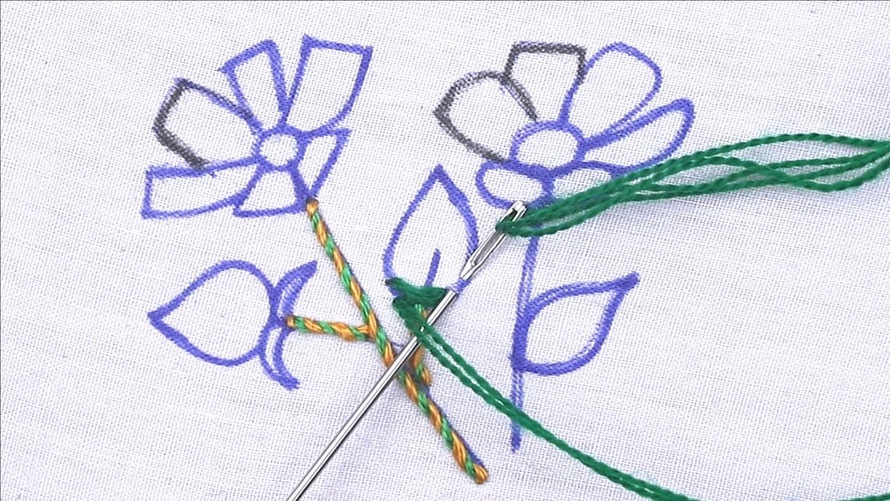 Wow! flower embroidery design and easy tricks,new gorgeous flower embroidery design
