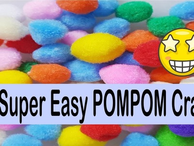 12 Super easy POM POM Crafts | #pompom #craft #easy | @CraftStack