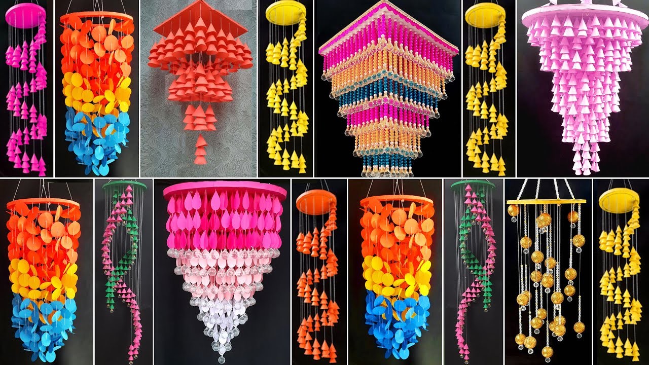 20+ Paper Wall Hanging Ideas. DIY Jhumar Making | DIY Room Decor Crafts #WallHaning #JhumarMaking