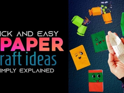 4 Cute Craft Ideas With News Paper. Origami???? | DIY craft | mugunghwa girl