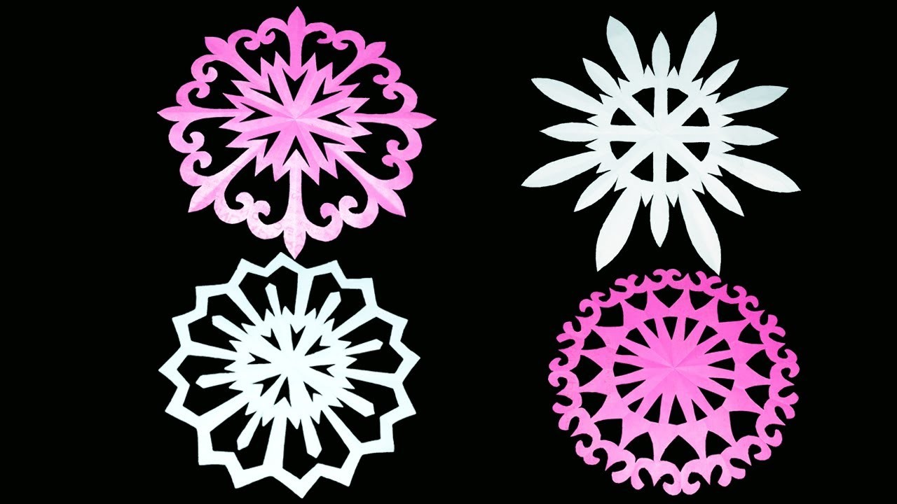 4#paperCuttingDesign-How to make easy paper cutting design for Decor