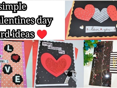 4 simple valentine's day card tutorial ♥️???????? #valentine #handmadecard #diy
