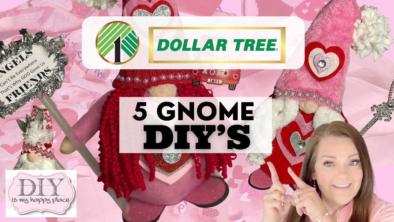 ???? 5 Gnome DIY’s Using Dollar Tree Supplies ???? Fast and Easy
