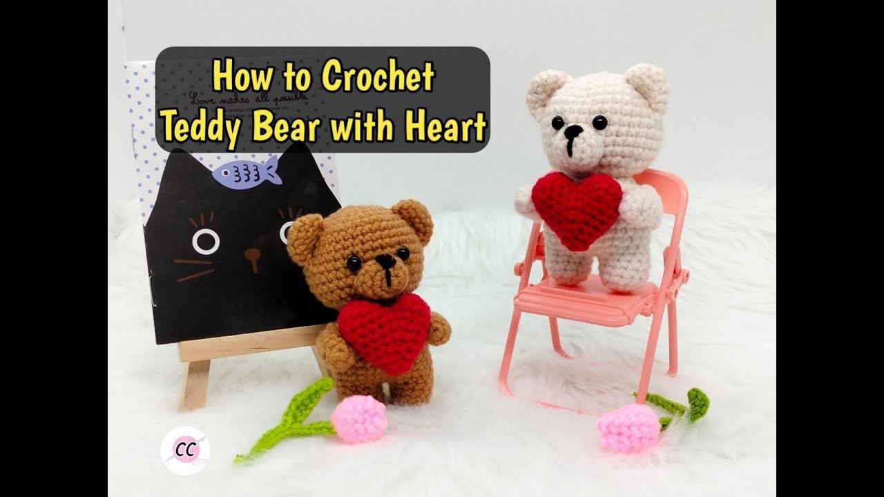 Amigurumi | How to Crochet Teddy Bear with Heart