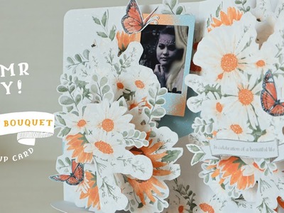 ASMR DIY Daisy Bouquet Pop-Up Card Tutorial - Memorial Gift