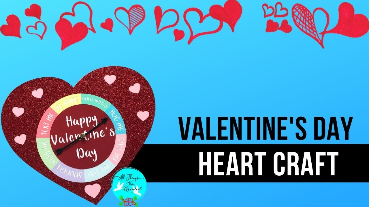 Assemble the Valentine Heart Craft Spinner FREE SVG Cut File; Paper Crafting w. Cricut & Silhouette