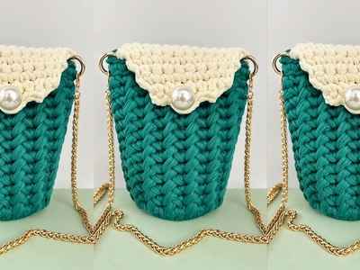 Beautiful and Super Easy Crochet Bag Tutorial for Beginner