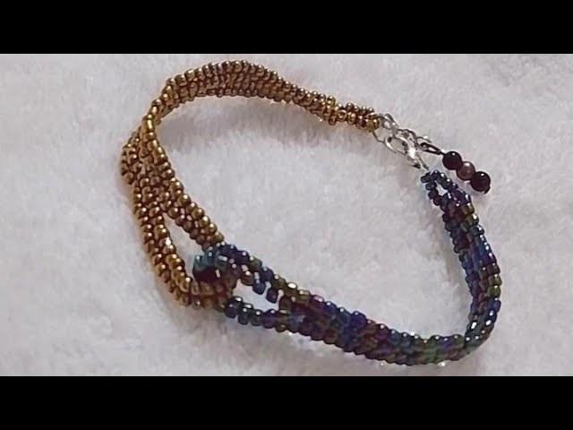 Beautiful seed beads  bracelet tutorial.