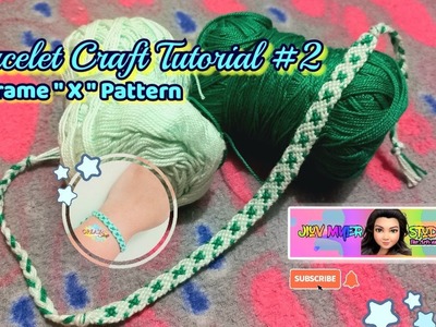 Bracelet craft tutorial #2 | Macrame x pattern #craft #youtube #macrame #diy@jiuvmyerstudiovlog