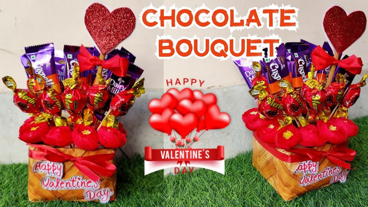 Chocolate Bouquet.Valentine's Day Gift Ideas.Surprise gift idea.Chocolate Bouquet tutorial #surprise