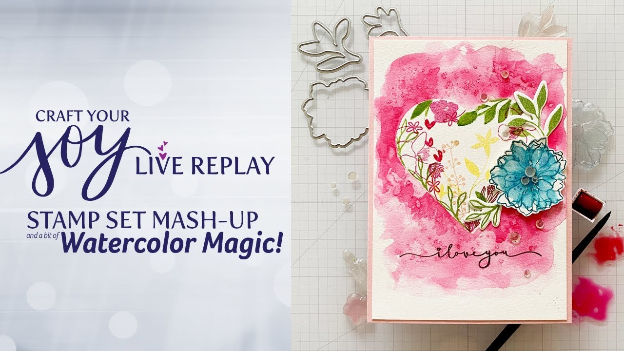 Craft Your Joy LIVE Replay : Masking Magic and Creating Texture in Watercolor with Salt!
