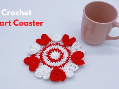 ❤️ Crochet Heart Coaster | Best Gift Idea Ever | Easy Tutorial | DIY