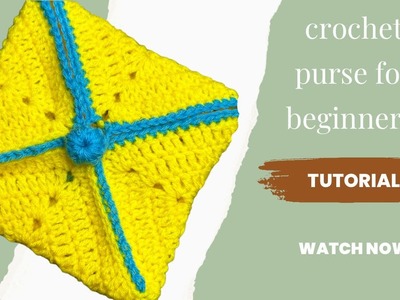 Crochet purse super easy || tutorial for beginners