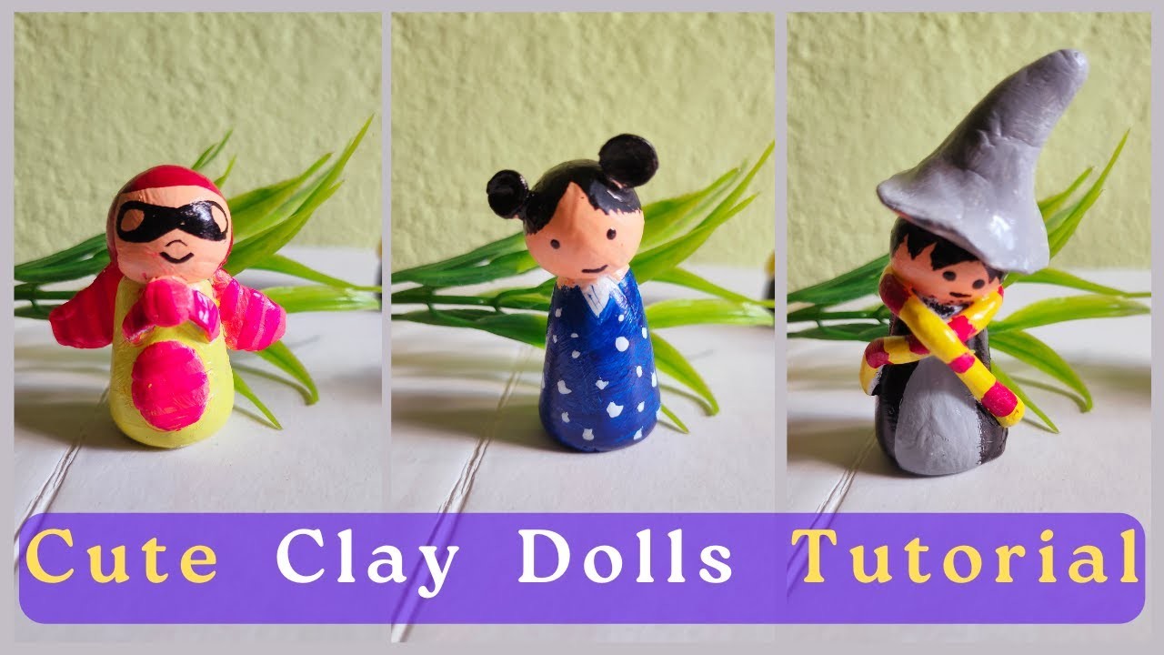 Cute Doll Clay Tutorial | Clay Art | Clay Craft Ideas | Clay Work For Beginners | Easy Clay Art |