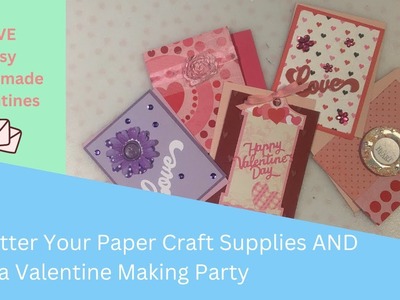 Declutter Your Paper Crafts and Have a Valentine Making Party | Sealing Wax Tutorial