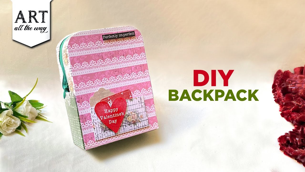DIY Backpack | Valentine's Day Craft | Mini Backpack | Backpack Craft Ideas | @VENTUNOART