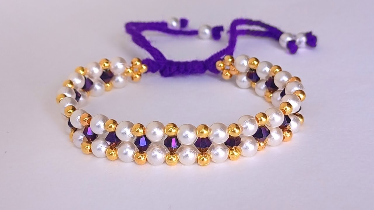 Diy easy bracelet || How to make beads bracelet || easy bracelet making tutorial