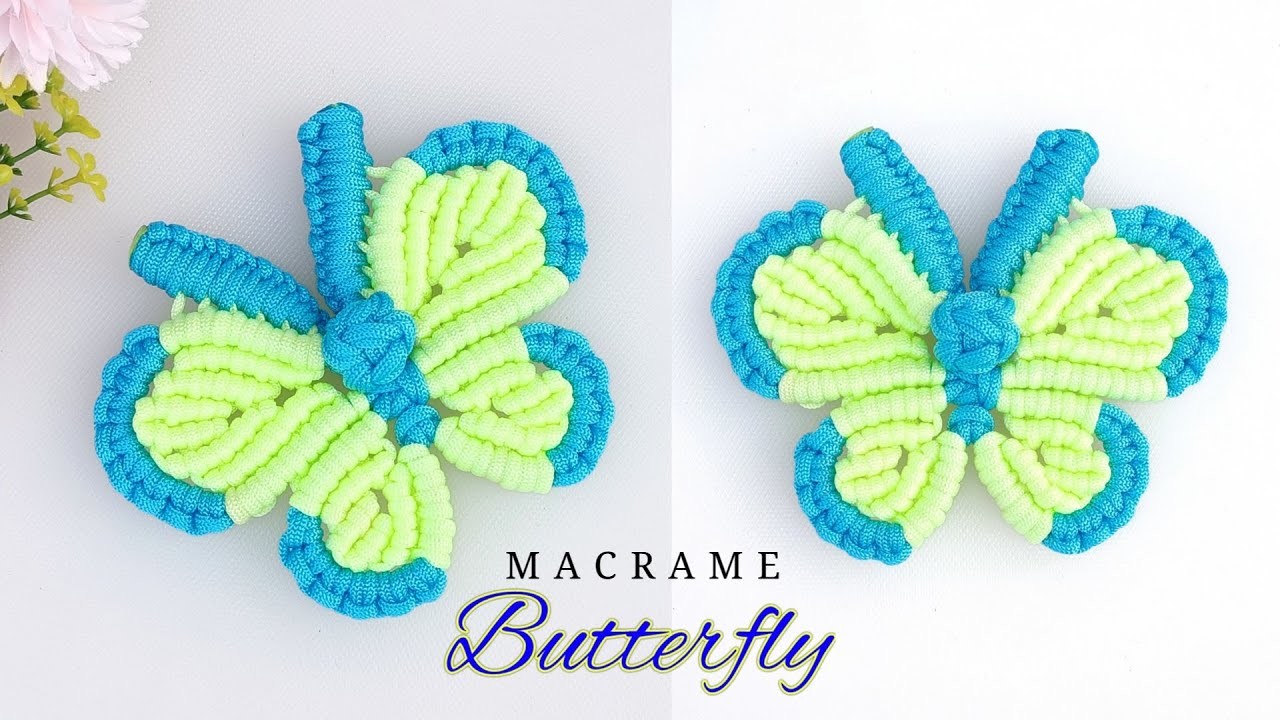 DIY Macramé Butterfly | Macramé Butterfly Wall Hanging Home Décor