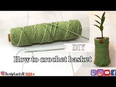 DIY:macrame plant container ????easy to make