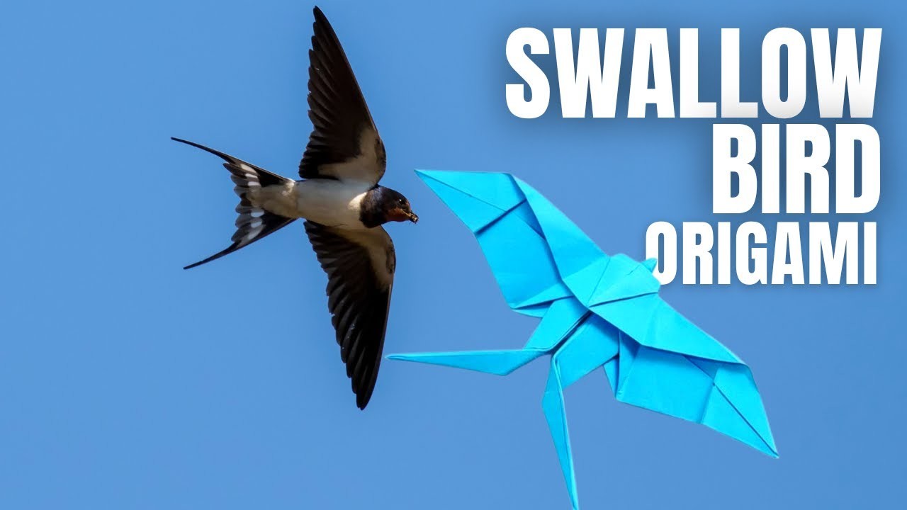 DIY Paper Swallow Bird Origami Tutorial for Beginners: Easy and Fun Craft