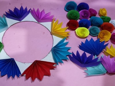 DIY Room Decor. Beautiful Wall Hanging. Easy Paper Craft. Paper Flowers. handmade