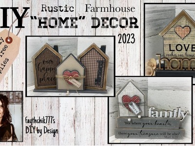 DIY Rustic Farmhouse Home Decor | DIY Dollar Tree Home Decor Crafts | DIY Farmhouse Crafts 2023