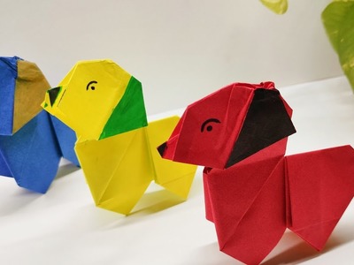Dog Origami easy paper craft|| paper craft tutorial|| art and craft||Dog Origami ||Dog Origami easy