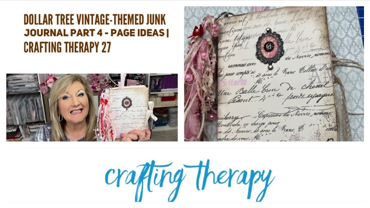 Dollar Tree Vintage-themed Junk Journal Part 4 - Page Ideas | Crafting Therapy 27