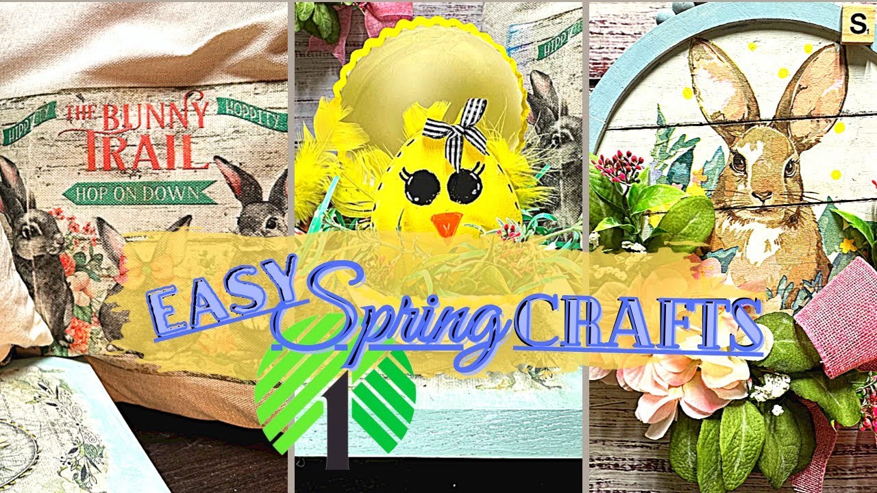 Easy spring and Easter crafts. dollar tree diys, hacks, and up cycles ????????