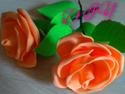 Foam sheet craft ideas flowers.Foam rose.Diy foam flowers roses