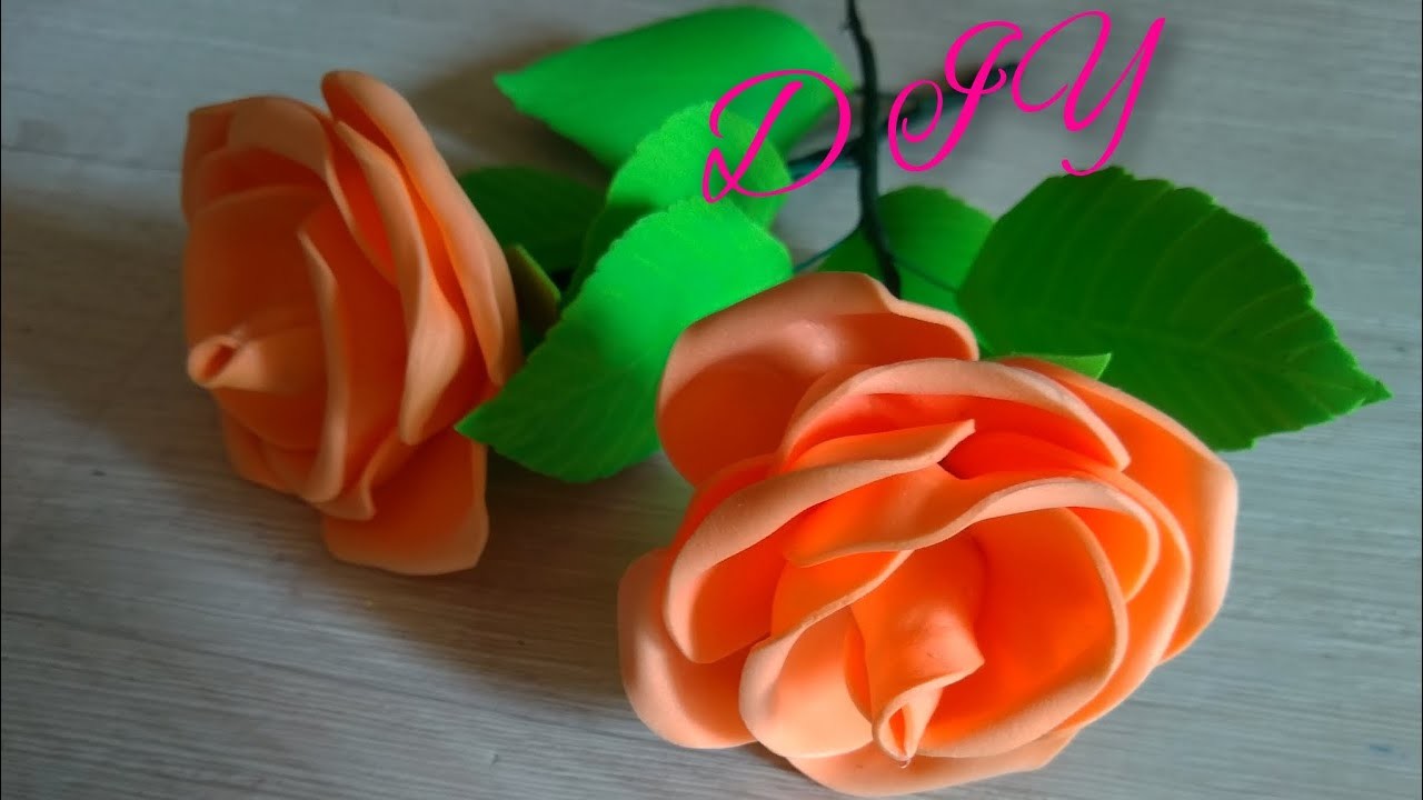 Foam sheet craft ideas flowers.Foam rose.Diy foam flowers roses