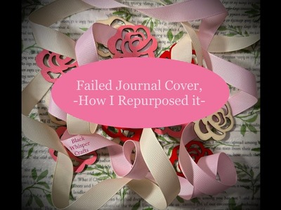 How I Repurposed my Failed Journal Cover, Junk Journals, Paper Crafting